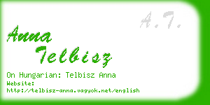 anna telbisz business card